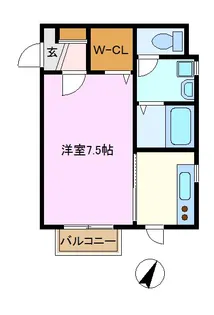 神奈川県横浜市金沢区釜利谷東6【アパート】の間取り