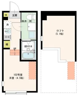 (仮称)青井四丁目B Designer Apartment【1階】の間取り