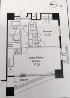 ファーストリアルタワー新宿【28階】の間取り