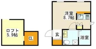 プリマガーデン穂の香壱番館【2階】の間取り