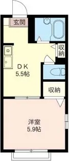 ディアコート亀戸 B棟【1階】の間取り