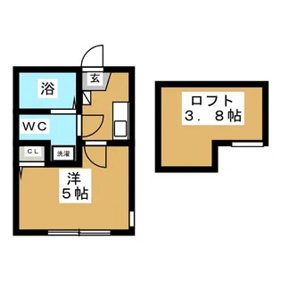ルーチェ山手I【1階】の間取り