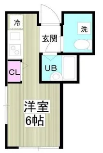 1Rの間取り画像