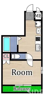 1Kの間取り画像