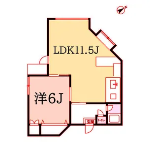 クレストヴューテラス【1階】の間取り