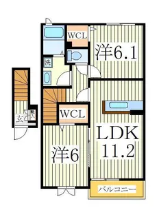 アンジェロフェリーチェ A【2階】の間取り