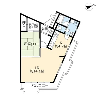 UR船堀六丁目パークハイツ【2階】の間取り