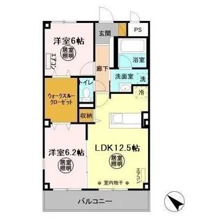 茨城県ひたちなか市大字東石川【アパート】の間取り