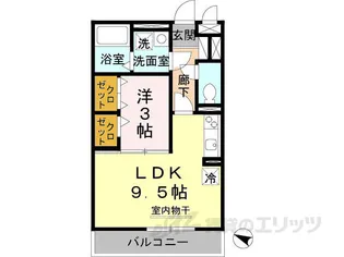 EAST NONAMI 拾番館【1階】の間取り