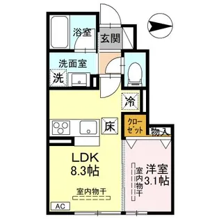 TORISIAS一条【1階】の間取り