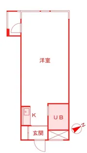 D.H.桜木町ビル【4階】の間取り