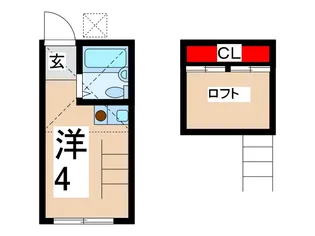 アレックス旭【1階】の間取り