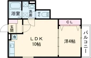 F+style 浜寺石津町西2号館【2階】の間取り
