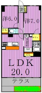 クリオ柏【1階】の間取り