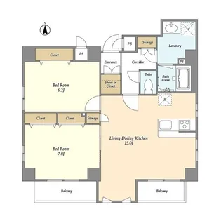 MINOAKA新御徒町【5階】の間取り