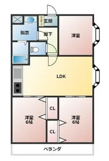 ロイヤルメゾンII【4階】の間取り