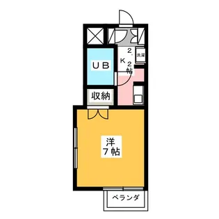 ラディーナ滝山【2階】の間取り