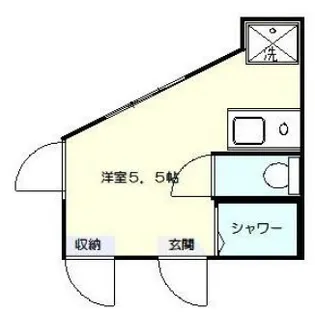 ルームズ中野A棟【1階】の間取り