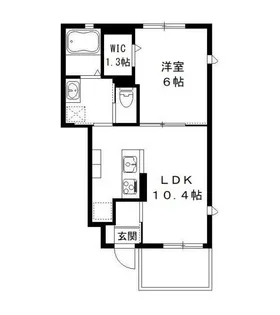 マリーパレスC【1階】の間取り