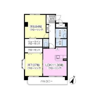 セントレアII【3階】の間取り