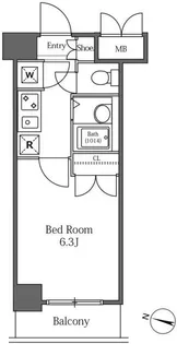 東京都渋谷区広尾1【マンション】の間取り