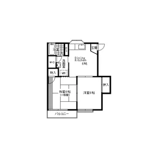 サンローゼ岡本B【2階】の間取り