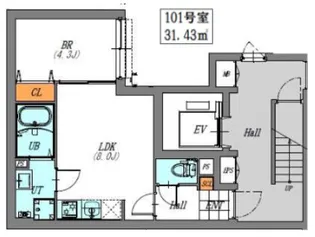 LUORE文京本駒込【1階】の間取り
