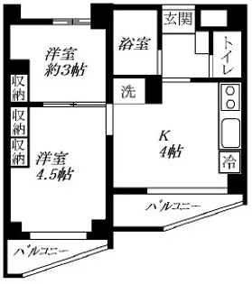 サライパーク【4階】の間取り