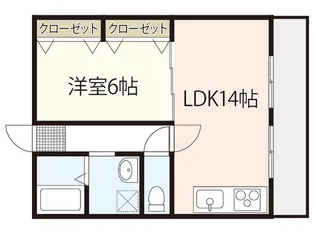 和田マンション【5階】の間取り