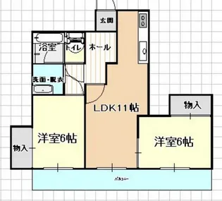 コーポラスウエキ【4階】の間取り