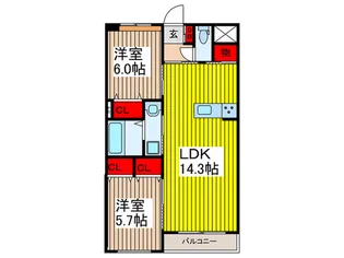 sunshine residence【3階】の間取り
