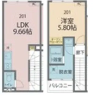 カインドネス亀有【1階】の間取り
