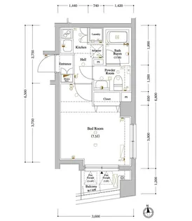 AXAS高円寺【2階】の間取り