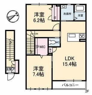 ファミールN【2階】の間取り