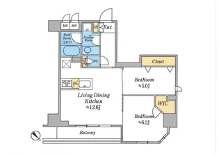 クレストコート志村坂上【12階】の間取り