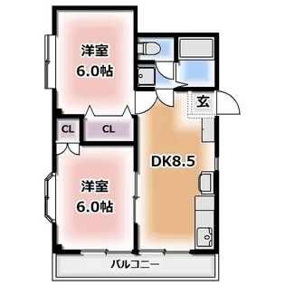 大橋ビル【2階】の間取り