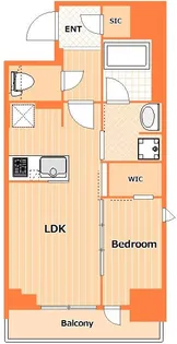 リビオメゾン横濱大通り公園【6階】の間取り
