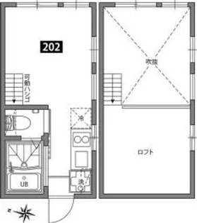 グランエッグス桜上水A【2階】の間取り
