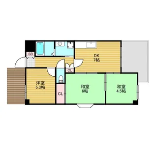 ココチフォレストrs【3階】の間取り