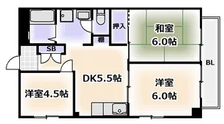 ドミール春光【2階】の間取り