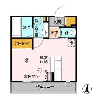 グランレーヴ【2階】の間取り