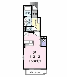 リッチリバー館【1階】の間取り