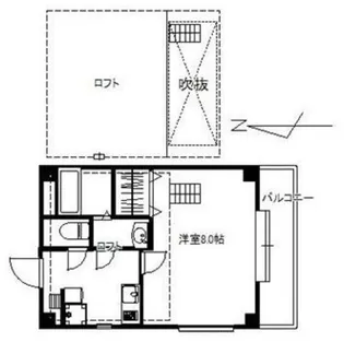 シャンボール中野【4階】の間取り