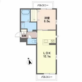 クラヴィーア仙台【3階】の間取り