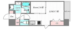 ジオエント福島野田レジデンス【7階】の間取り