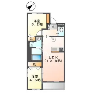 ヴェリテ【3階】の間取り
