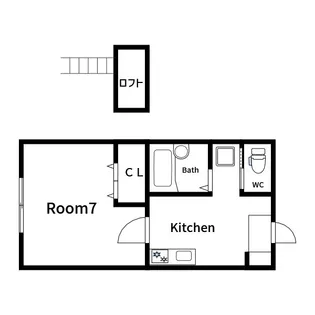 鈴木マンション【1階】の間取り