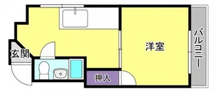古葉ビル【5階】の間取り