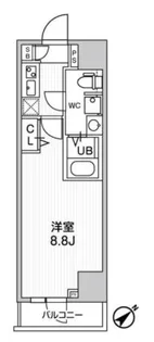 ジェノヴィア浅草Vスカイガーデン【12階】の間取り