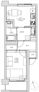 新宿第二ローヤルコーポ【1階】の間取り